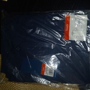 ♥️ Youth Unisex Small Blue Polo Shirt